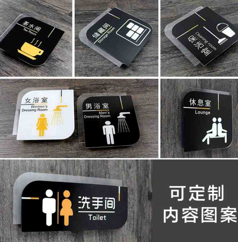 单面亚克力科室牌提示牌