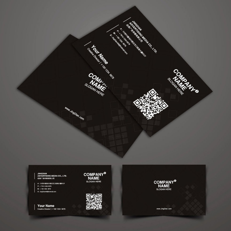 名片制作免费设计打印卡片定制公司商务二维码双面印刷pvc创意个性高档代金券优惠券抽奖券广告特种纸订做