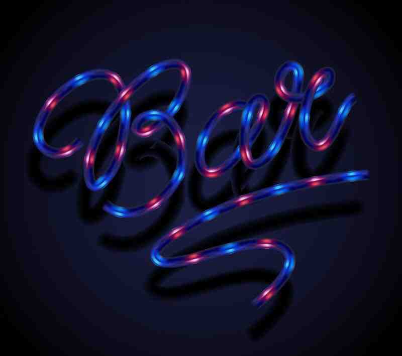 霓虹灯字