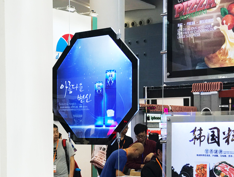 定做异形水晶灯箱 正六边形圆形双面亚克力led发光超薄广告牌定制