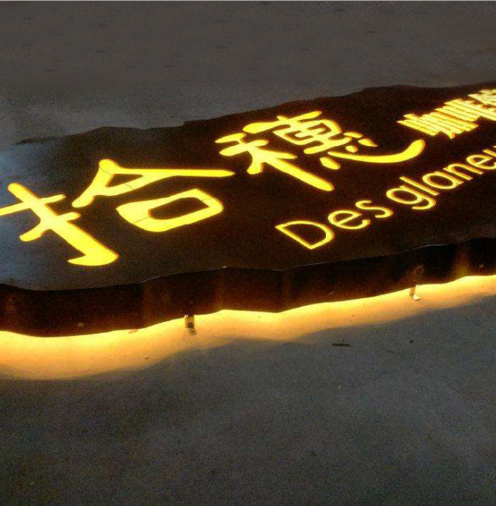 灯箱广告牌挂墙式不锈钢发光字广告灯箱悬挂门头制作户外招牌定制